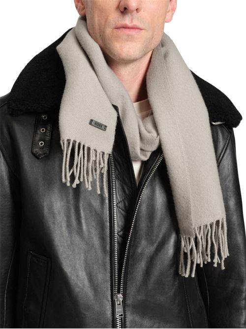 Sciarpa beige 100% lana Hugo Boss | 50517218245